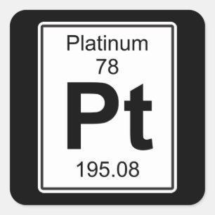 Adesivo Quadrado Pt - Platina