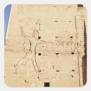 Adesivo Quadrado Ptolemy XII que smiting seus inimigos