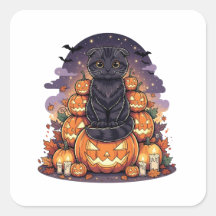 Pumpkin King Fold - Scottish Fold Cat Halloween