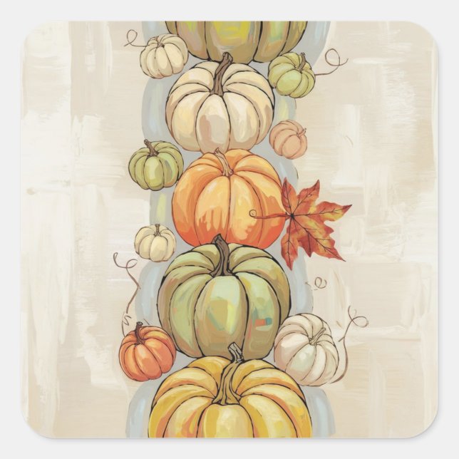 Adesivo Quadrado Pumpkins (Frente)