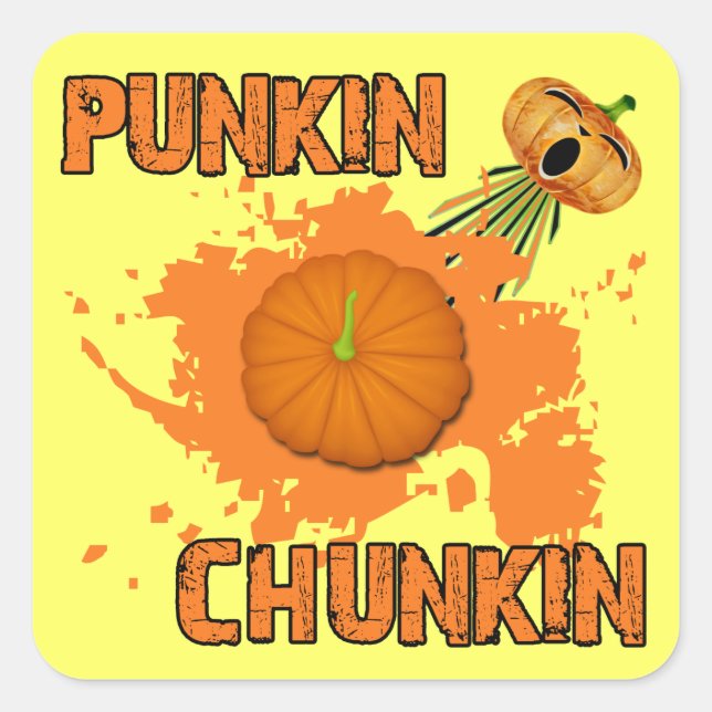 Adesivo Quadrado Punkin Chunkin (Frente)