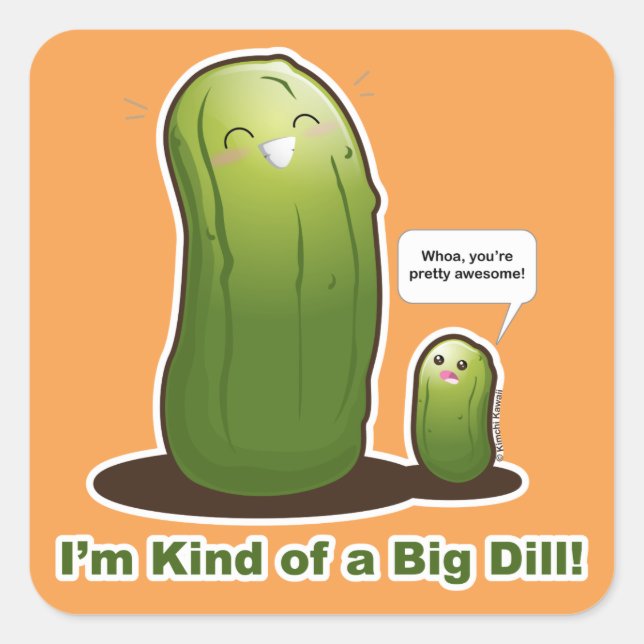 Adesivo Quadrado Punny Big Pickle (Frente)