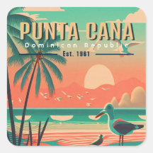 Punta Cana DR. Retro Seagull Souvenir 1950
