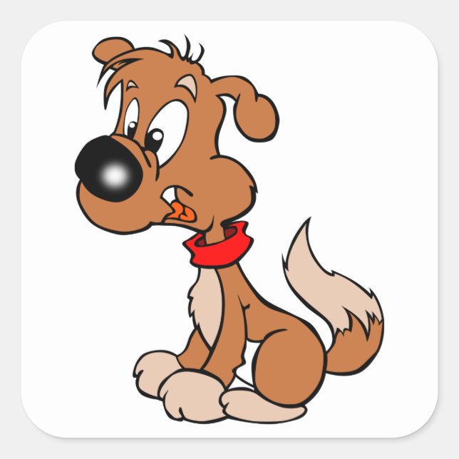 Adesivo Quadrado Puppy (Frente)