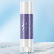 Púrpura moderna com rótulo de bisnaga labial de te