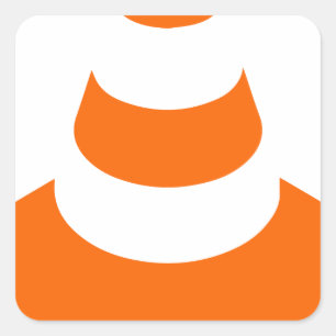 Adesivo Quadrado Pylon de segurança de cone de tráfego - Marcador d