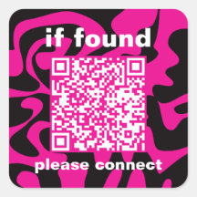 QR Code rosa quente que perdeu