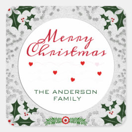 Adesivo Quadrado Quadro de Natal