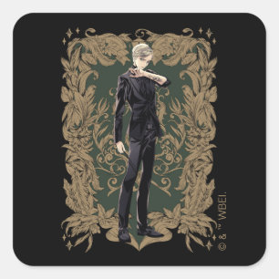 Adesivo Quadrado Quadro de Ornamentado Anime Draco Malfoy
