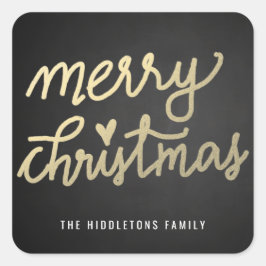 Adesivo Quadrado Quadro de Referência Manual de Feliz Natal