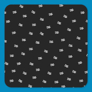 Adesivo Quadrado Qualquer imagem carregada, Design ou o seu logotip