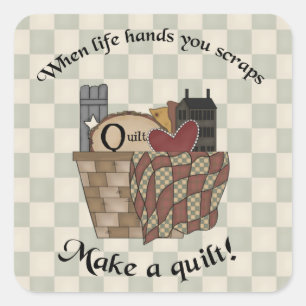 Adesivo Quadrado Quando A Vida Te Mandar