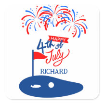 QUARTO DE JULHO SQUARE STICKER