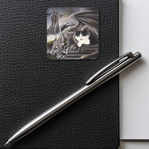 Adesivo Quadrado Quasi & Gargoyle