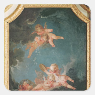 Adesivo Quadrado Quatro estações no Salle du Conseil - Winter