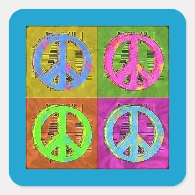 ADESIVO QUADRADO QUATRO PARA PAZ (Frente)