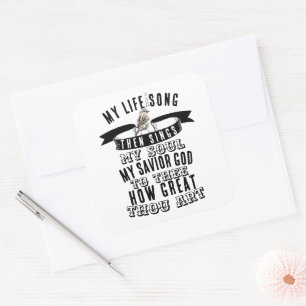 Adesivo Quadrado Que Excelente Você Arme Um Pássaro Bonito, Cristão