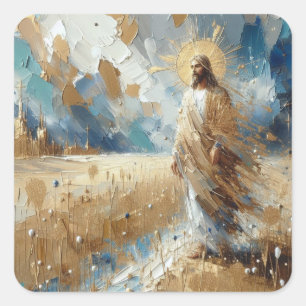 Adesivo Quadrado Que Seu Coração Não Seja Perturbado - Arte Série J