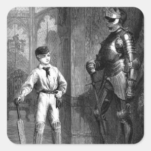 Adesivo Quadrado Que wicketkeeper alegre faria