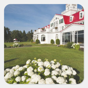 Adesivo Quadrado Quebec, Canadá. Hotel Histórico Tadoussac, 3