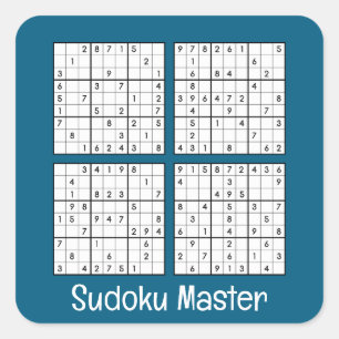 Adesivo Quadrado Quebra-cabeça Sudoku