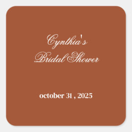 Adesivo Quadrado Queda no Chá de panela de Romance Floral do outono