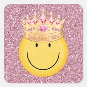 Adesivo Quadrado Queen Face Sticker - SRF