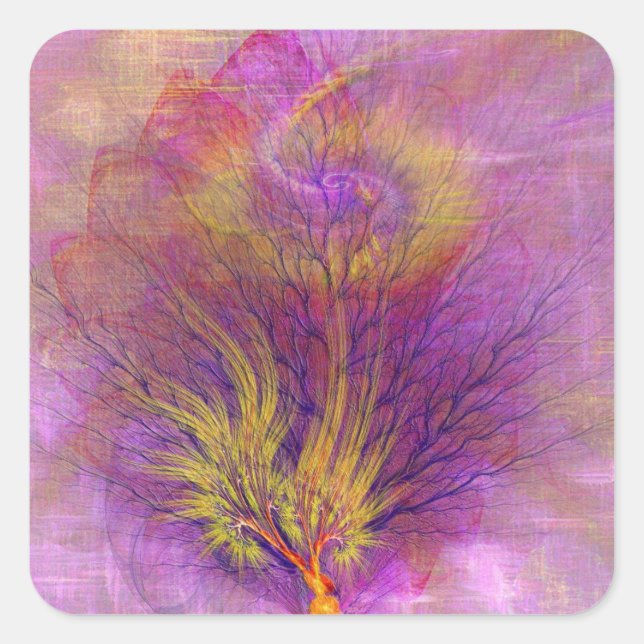 Adesivo Quadrado Queimando Bush (Frente)