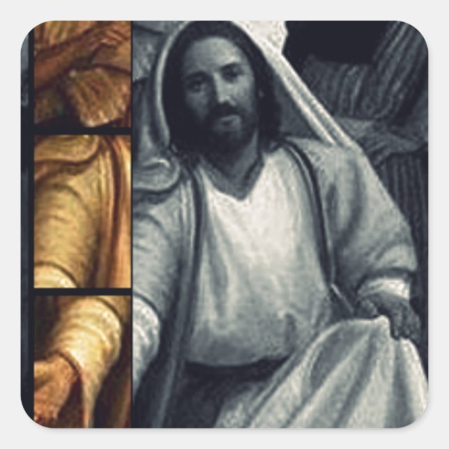 Adesivo Quadrado Quem você diz que eu sou? (Frente)