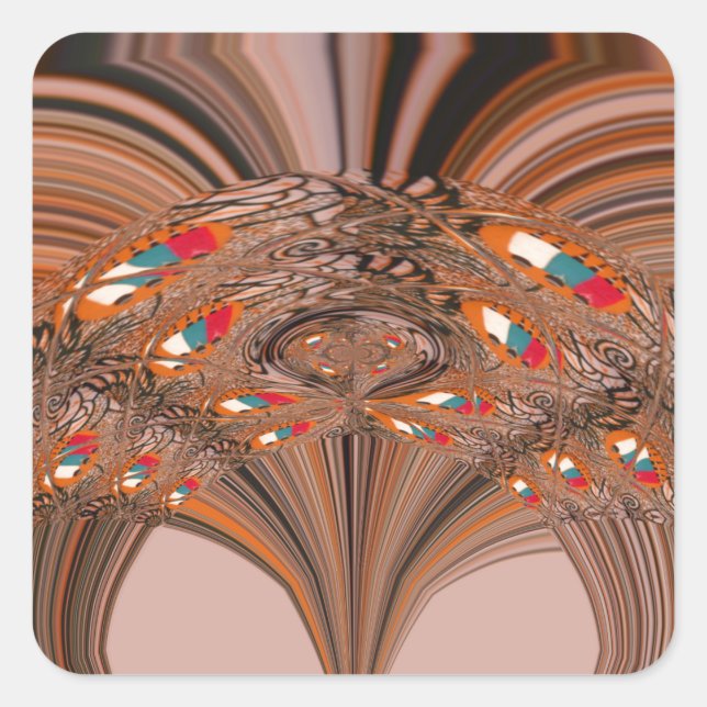 Adesivo Quadrado Quênia HakunaMatata Tradition Color design.png (Frente)