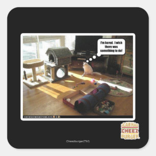 Adesivo Quadrado Queria que houvesse algo a fazer