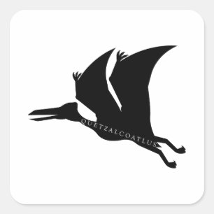 Adesivo Quadrado Quetzalcoatlus Pterossauro Pré-Histórico