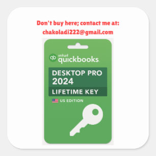 Adesivo Quadrado Quickbooks Desktop Pro 2024 chakoladi222@gmail.com