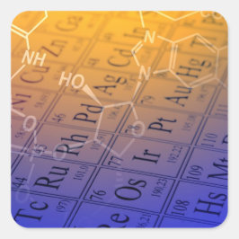 Adesivo Quadrado Química