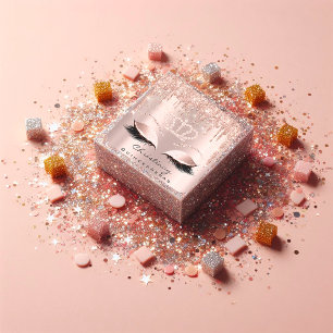 Adesivo Quadrado Quinceañeras Crown 16º 15 Bridal Rosa Glitter