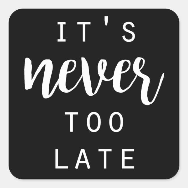 Adesivo Quadrado Quotável IV (Frente)