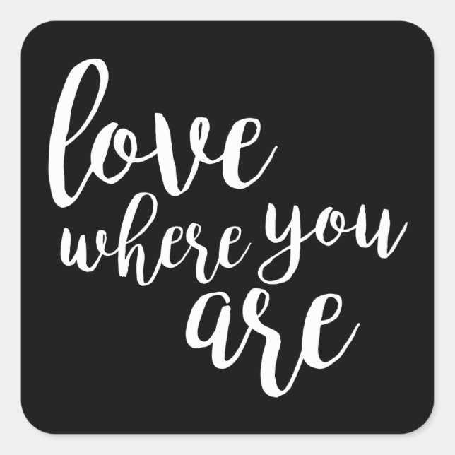 Adesivo Quadrado Quotável V (Frente)