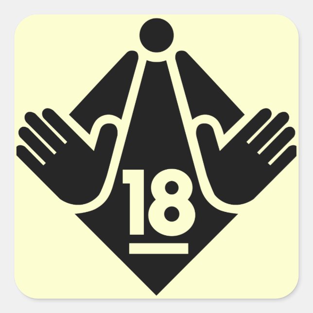 ADESIVO QUADRADO R18 (Frente)