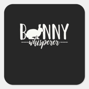Adesivo Quadrado Rabbit Bunny Whisperer