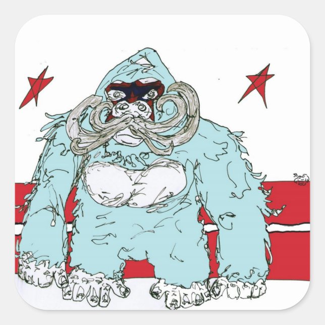 Adesivo Quadrado rabo (Frente)