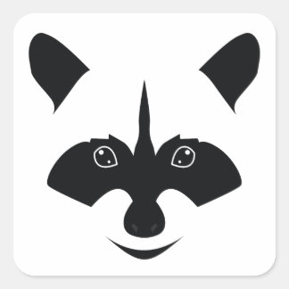 Adesivo Quadrado Raccoon