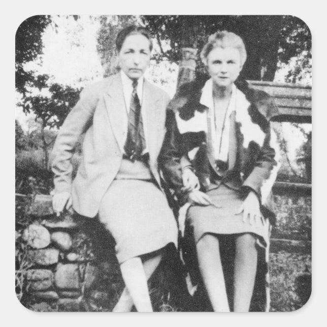 Adesivo Quadrado Radclyffe Hall e Una Vincenzo (Frente)