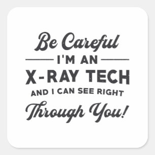 Adesivo Quadrado Radiologia Radiologista Tech Radiologista Sou um r