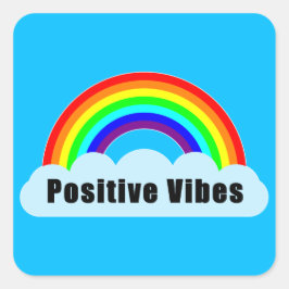 Adesivo Quadrado RAINBOW - Víblias positivas