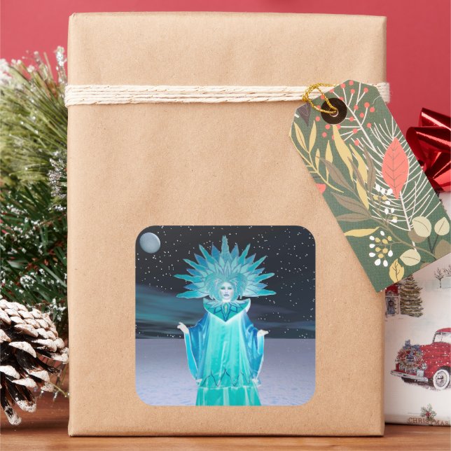 Adesivo Quadrado Rainha da Neve (Feriado)