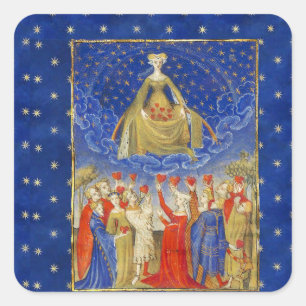 Adesivo Quadrado RAINHA DE CORAÇÕES NO Dia de os namorados DA NOI