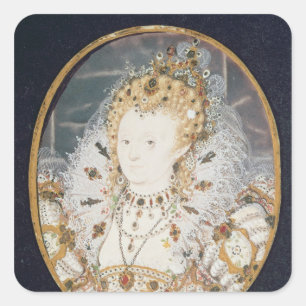 Adesivo Quadrado Rainha Elizabeth mim, c.1595-1600