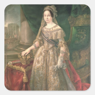 Adesivo Quadrado Rainha Isabella II 1843