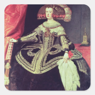 Adesivo Quadrado Rainha Mariana de Áustria c.1653