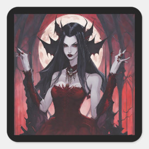 Adesivo Quadrado Rainha Vampiro